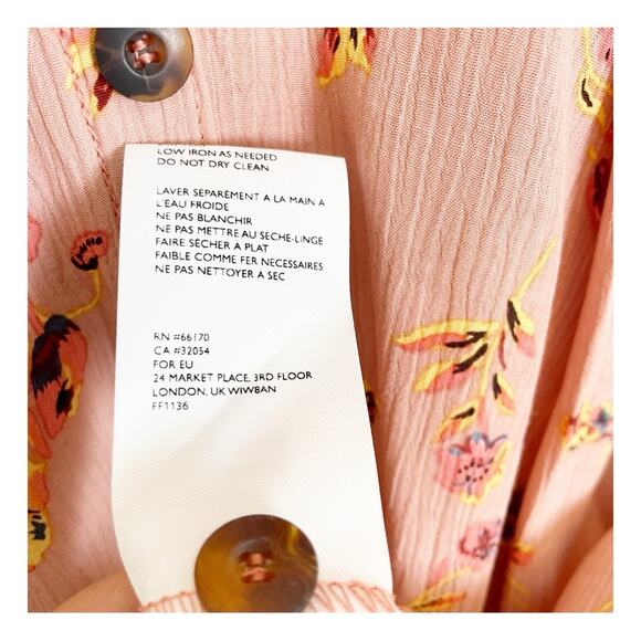 Anthropologie x Faithfull the Brand Nina Salina Floral Midi Dress NWT - Picture 10 of 11